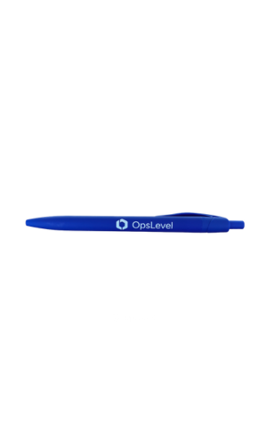Blue ball-point pen